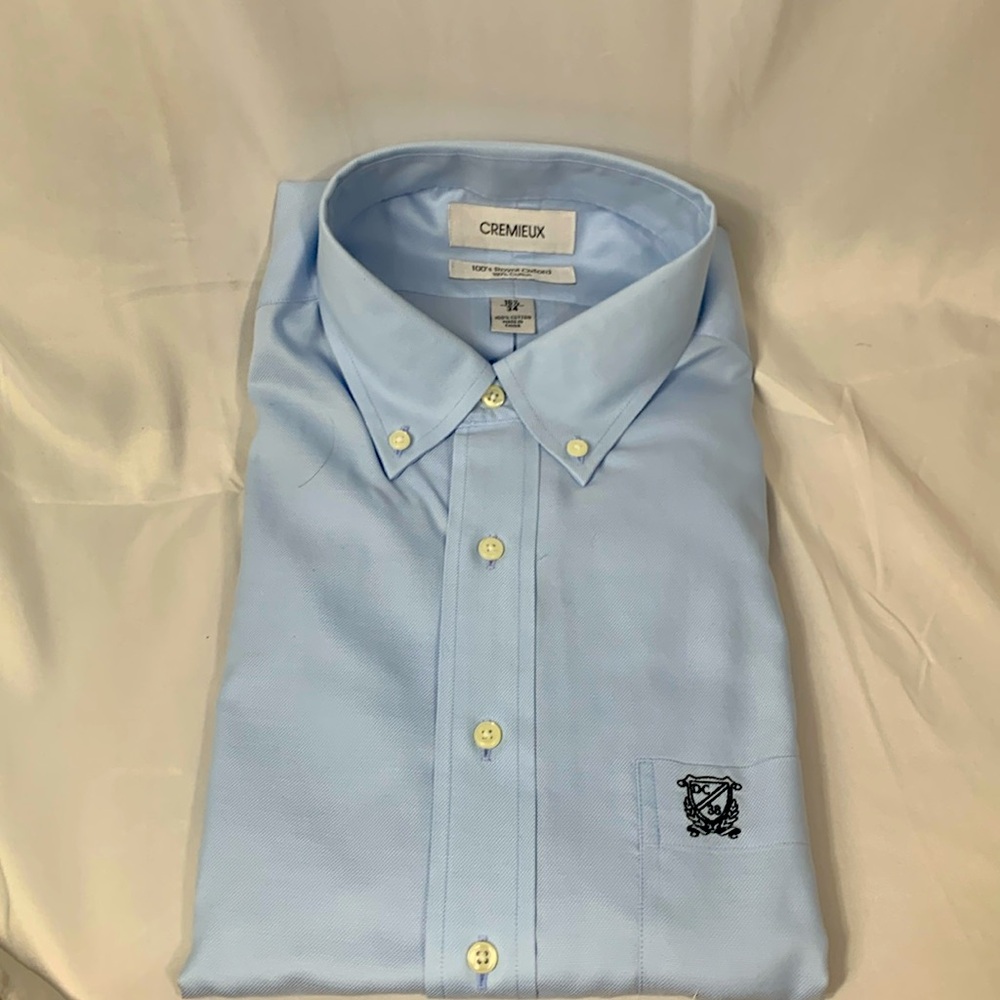 Cremieux Royal Oxford 100% cotton button down dress shirt size 16.5 - 34